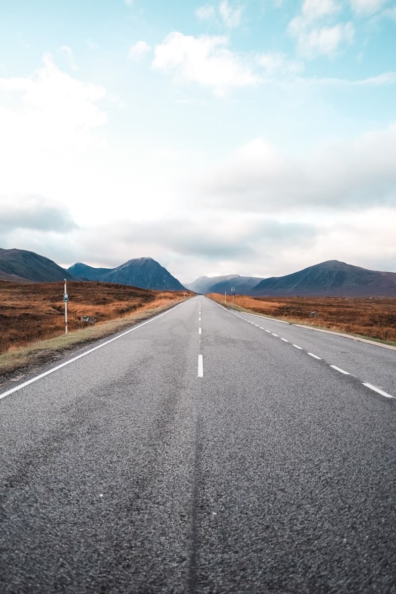 Road to the Scottish Highlands