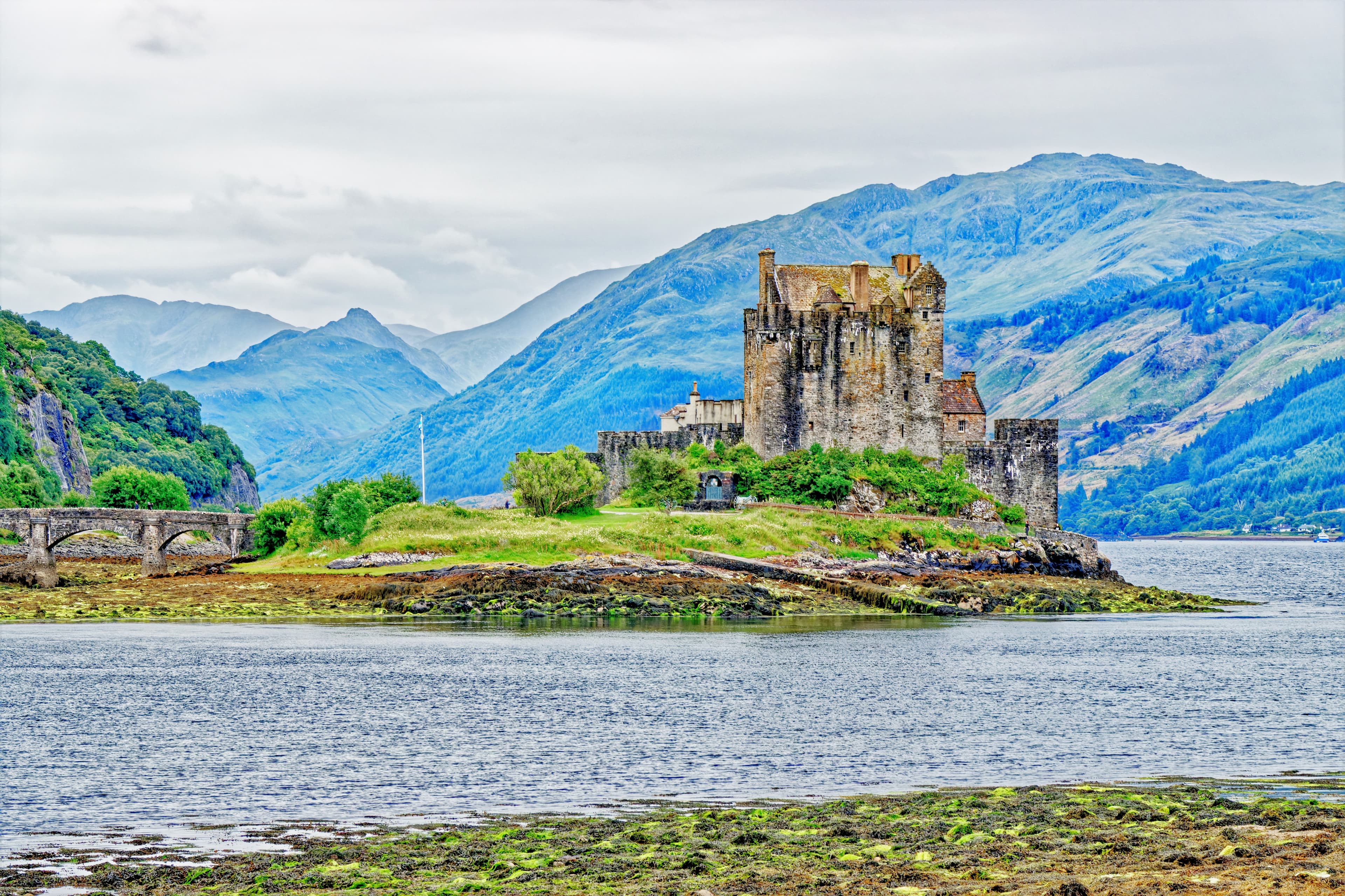 Single-track road in the Highlands