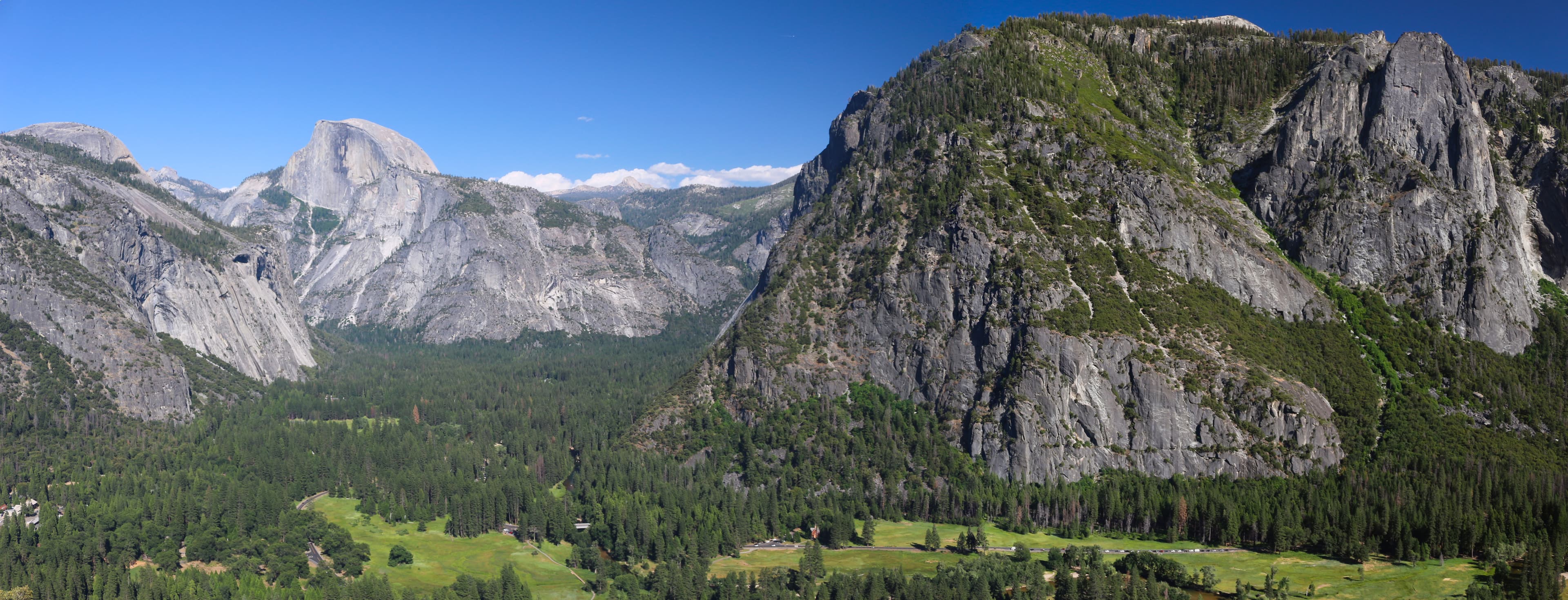 Yosemite Valley with low clouds